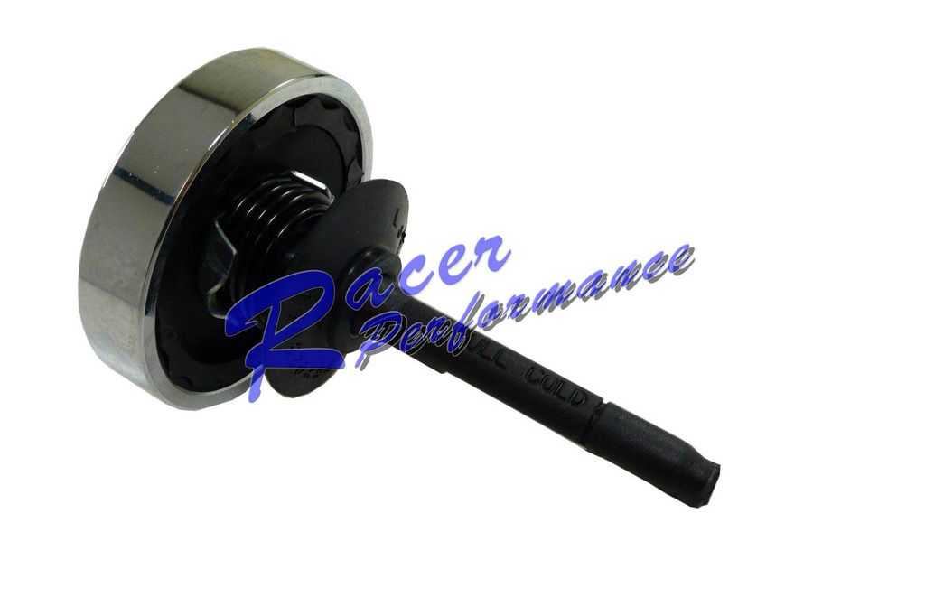 Chrome Power Steering Pump Cap dipstick Chevy GM Saginaw Universal Fit